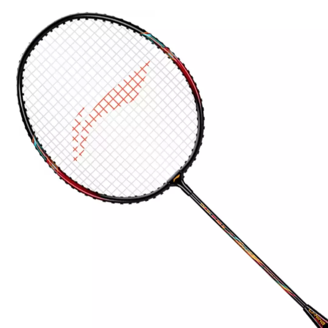 Li-Ning Badminton Racket XP 60 Black/Fire Red AYPU165-1 Bundle Head Cover