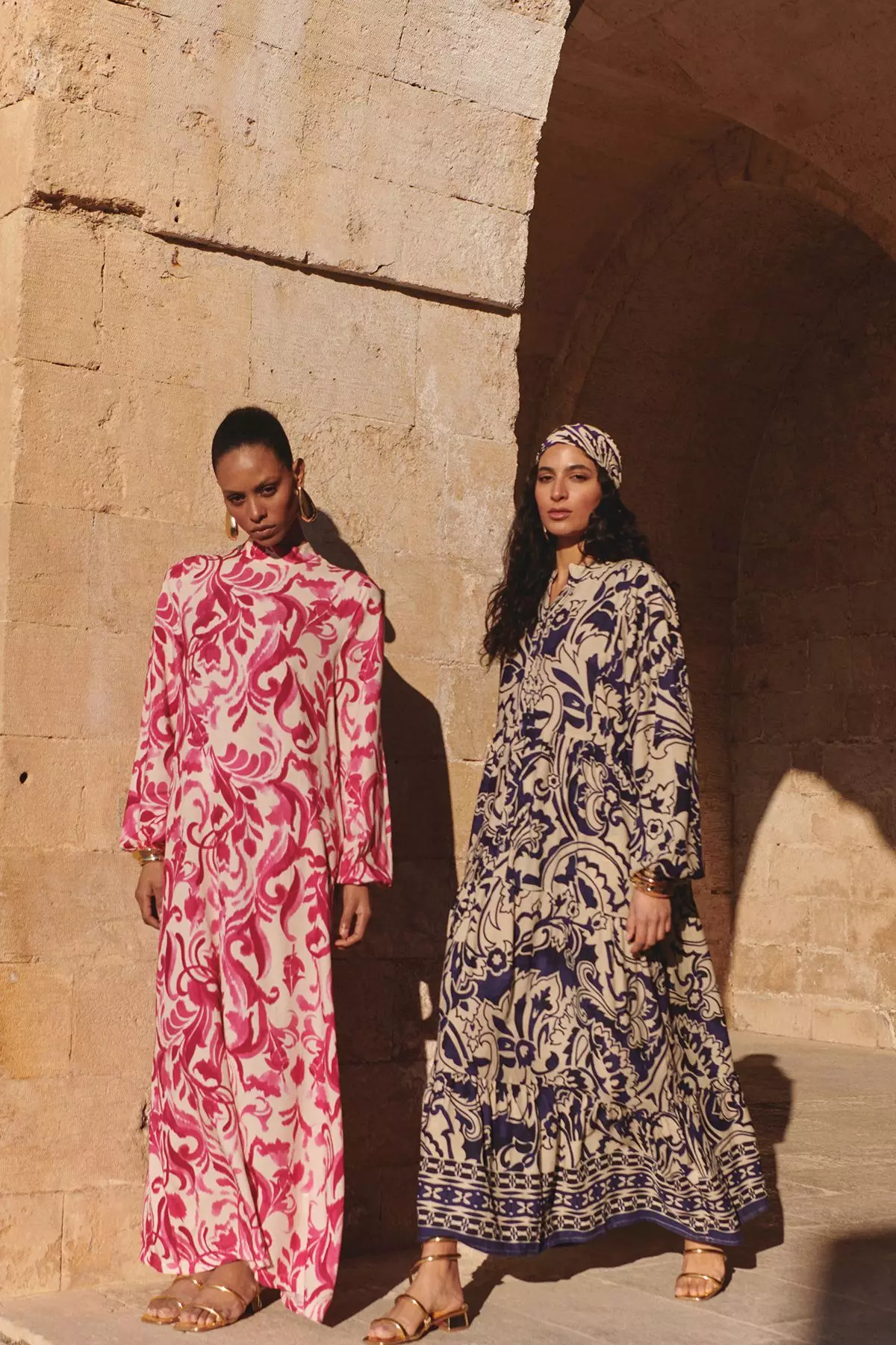 Patterned Viscose Woven Dress