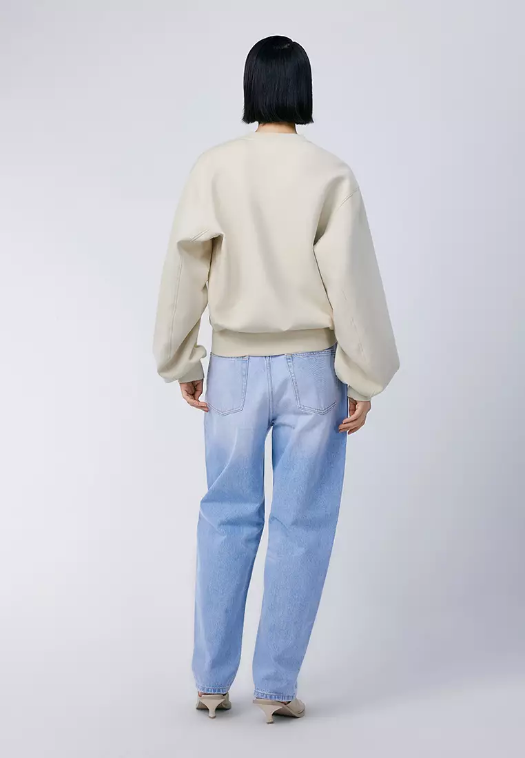 V領寬鬆套頭衛衣