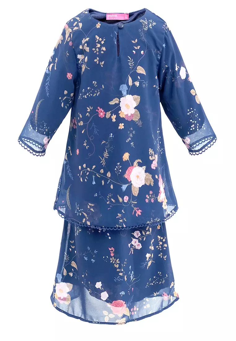 KIDS Duyong Set - Navy Garden