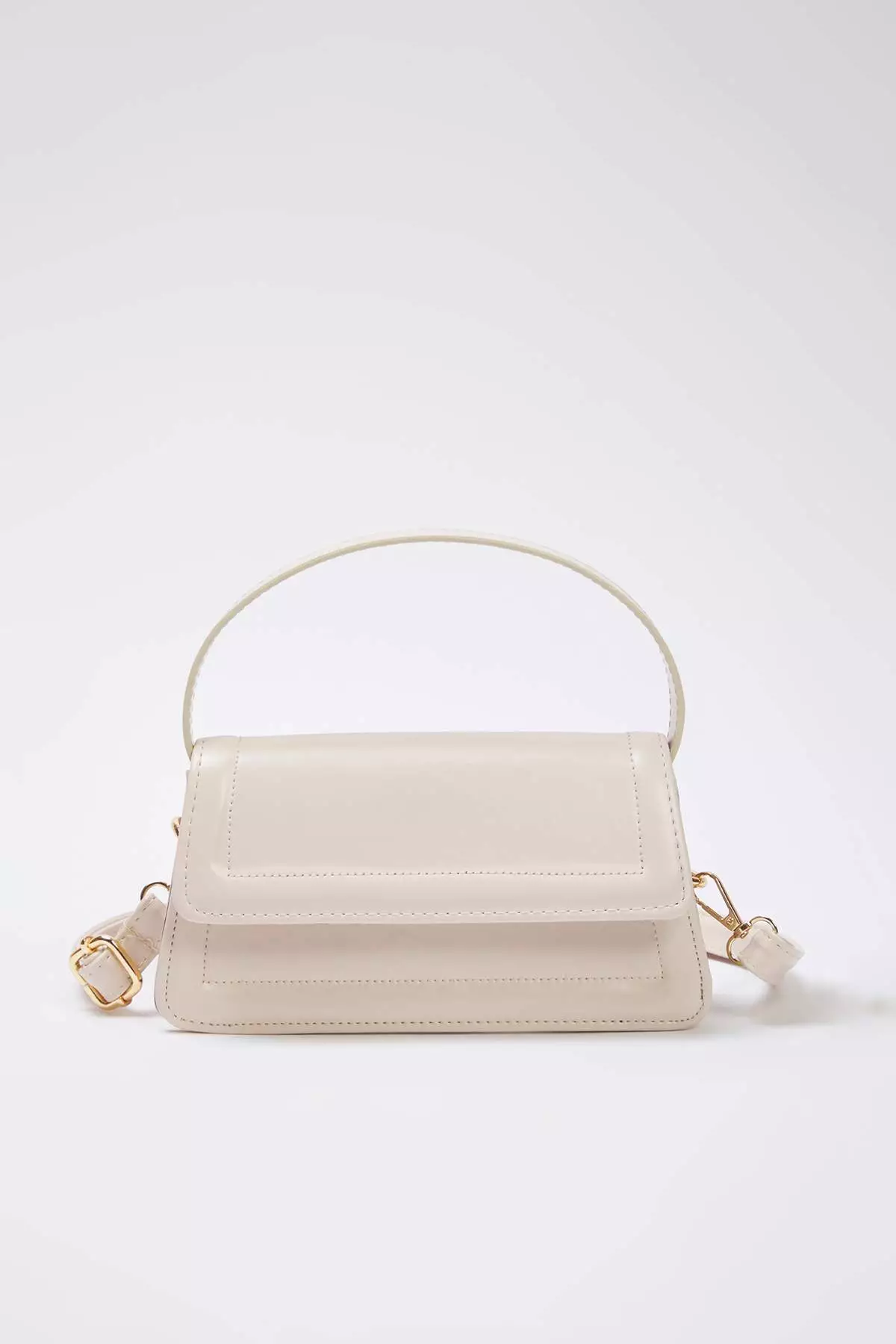 Beige Cross Strap Women's Mini City Bag Twoaw25Oc00002