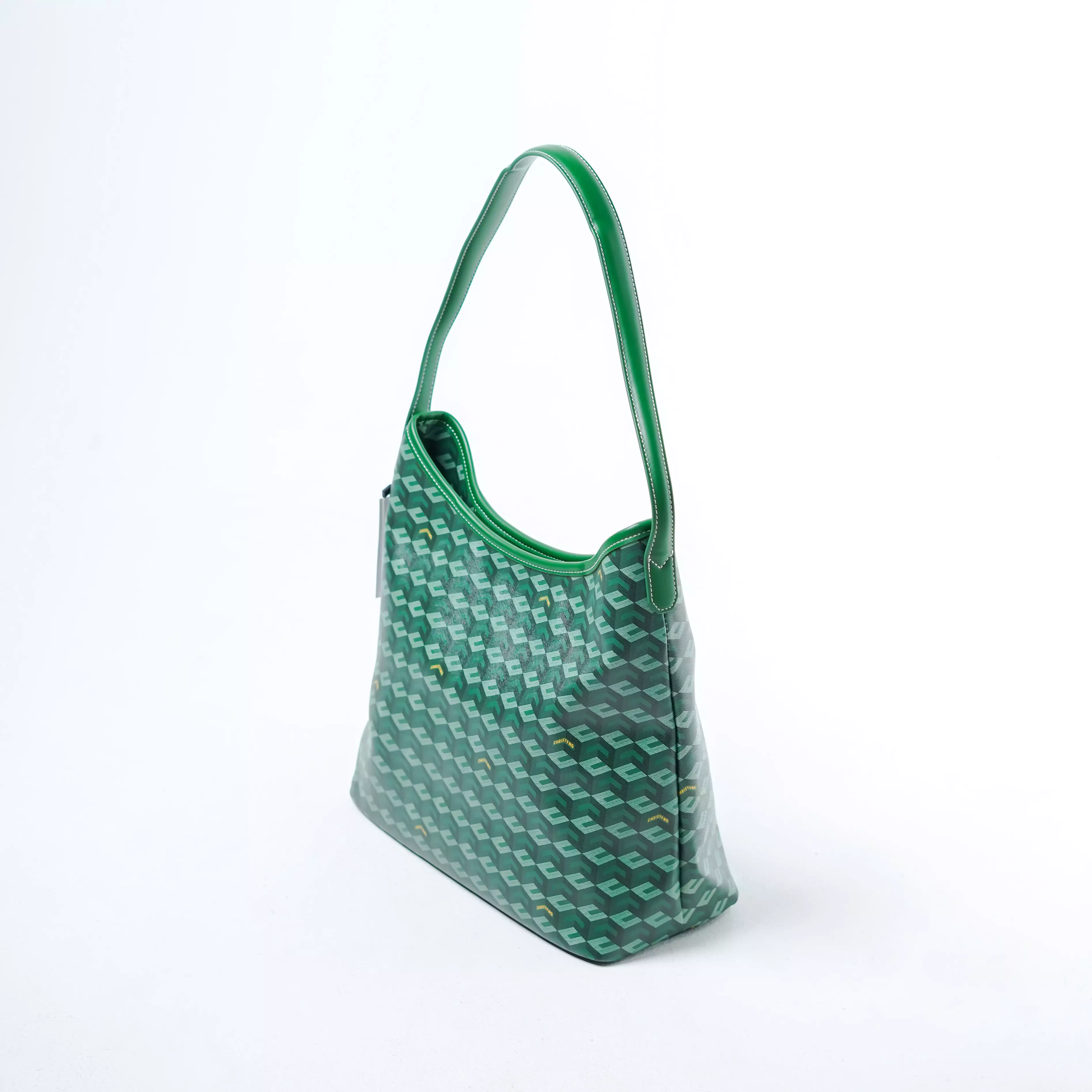 Tas CHRISTY NG MONOGRAM PATTERN GREEN HOBO BAG MEDIUM 100% ORIGINAL