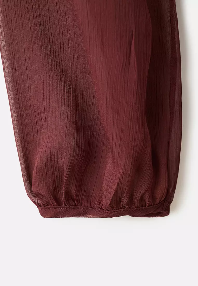 slim fit dress slacks Mango flowy long dress Wine