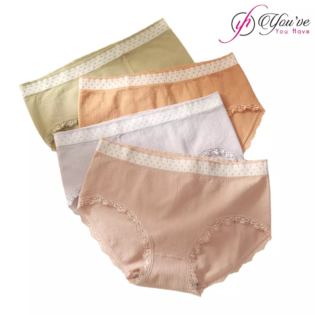 You've (You Have) 3PCS Set Multicolor Women Panty Celana Dalam Wanita Pakaian Dalam Wanita CD 000210