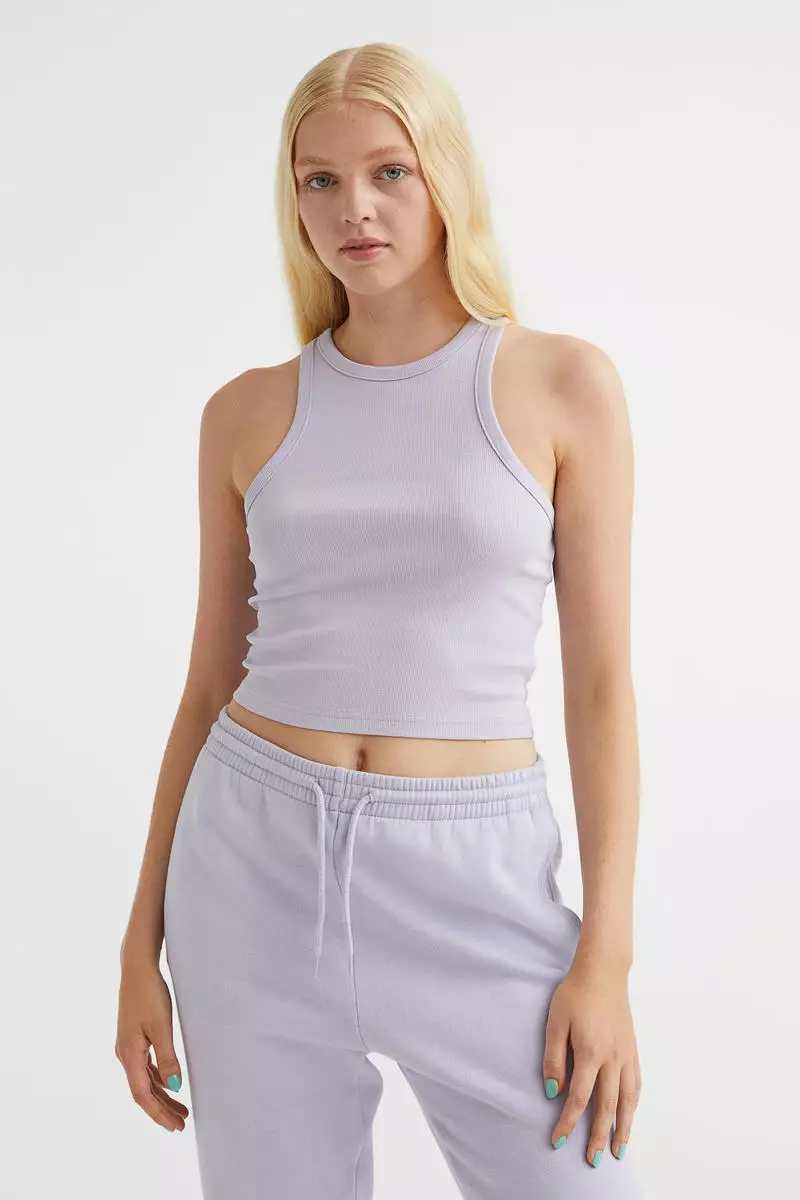 Buy H&M Ribbed sleeveless top 2024 Online