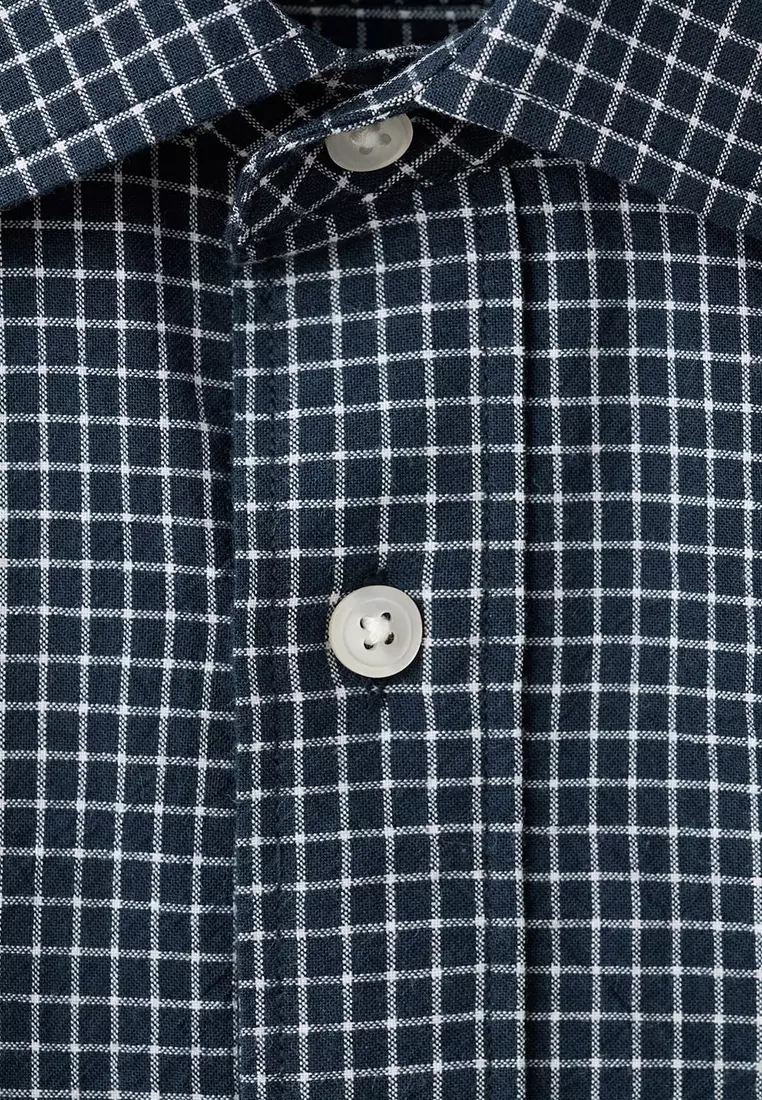 Regular Fit Check Cotton Shirt