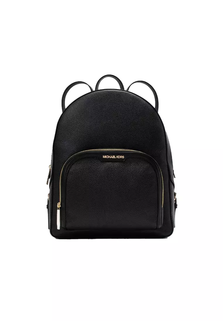 Michael Kors Women's MD Chain Detail Backpack - Black - Backpacks