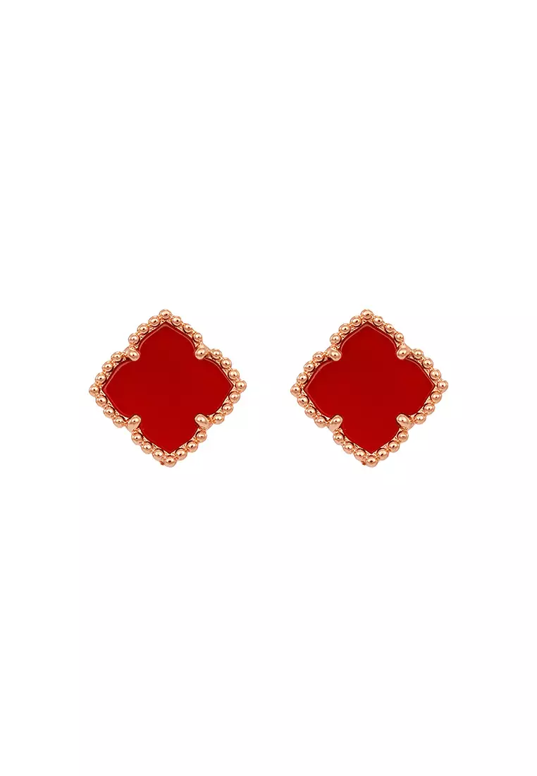 HABIB Carnelian Earrings in 750/18K Rose Gold 457800125(RG)-CARN