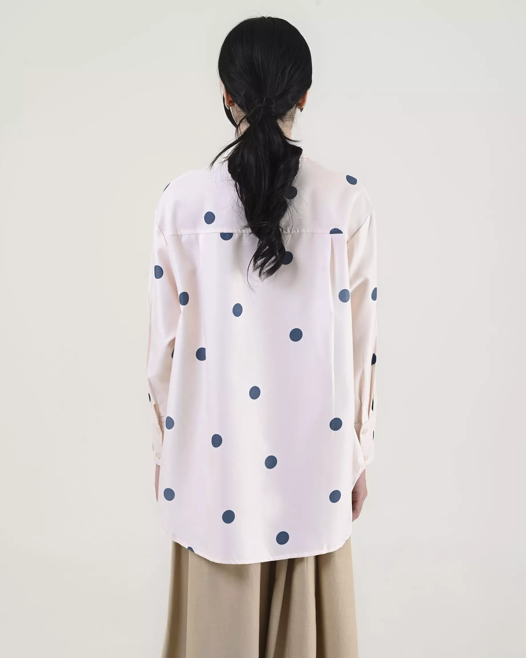 Geulis.id PIPER SHIRT - Polkadotcream