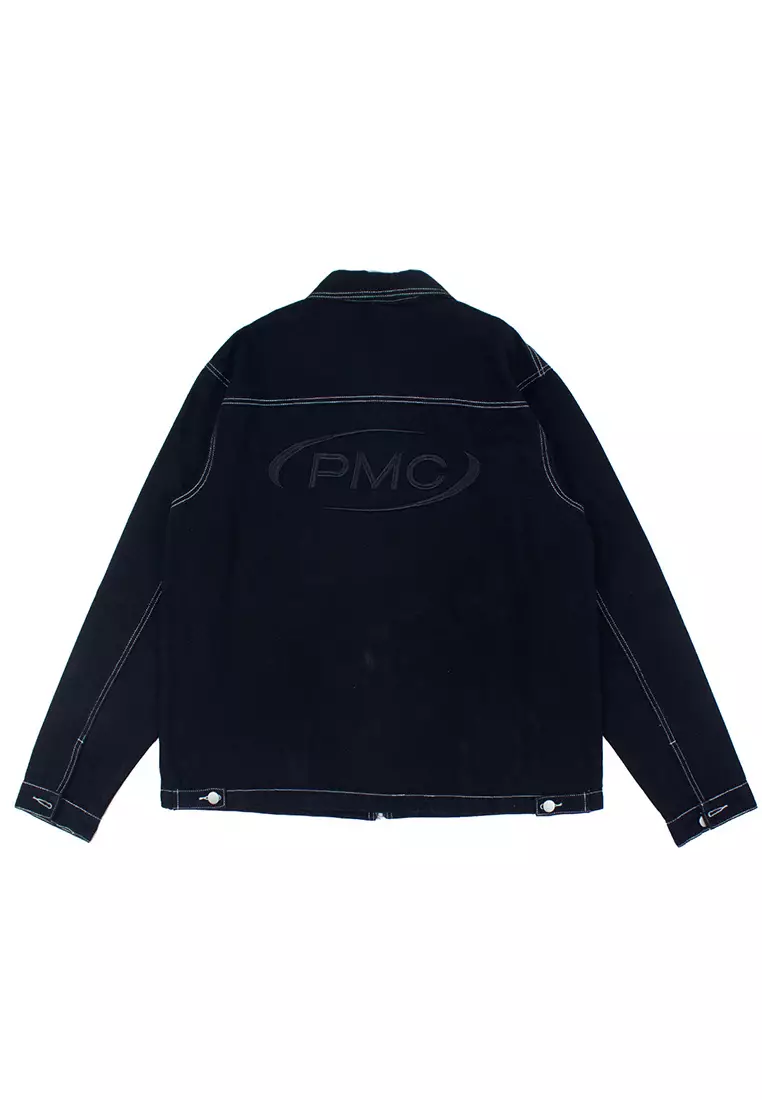Pestle Mortar Clothing Contrast Stitch Work Jacket Black 2024