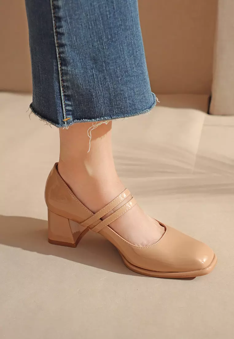 5CM Double Strap Mary Jane Shoes 595-3