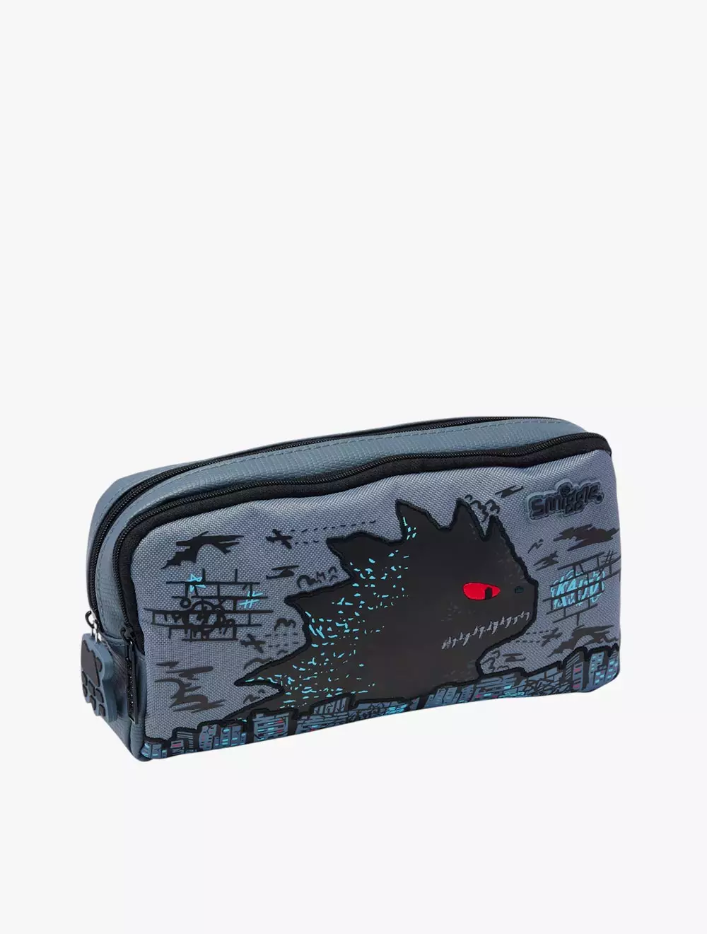 Smiggle Bright Eyes Pocket Character Pencil Case - IGL457541GRY