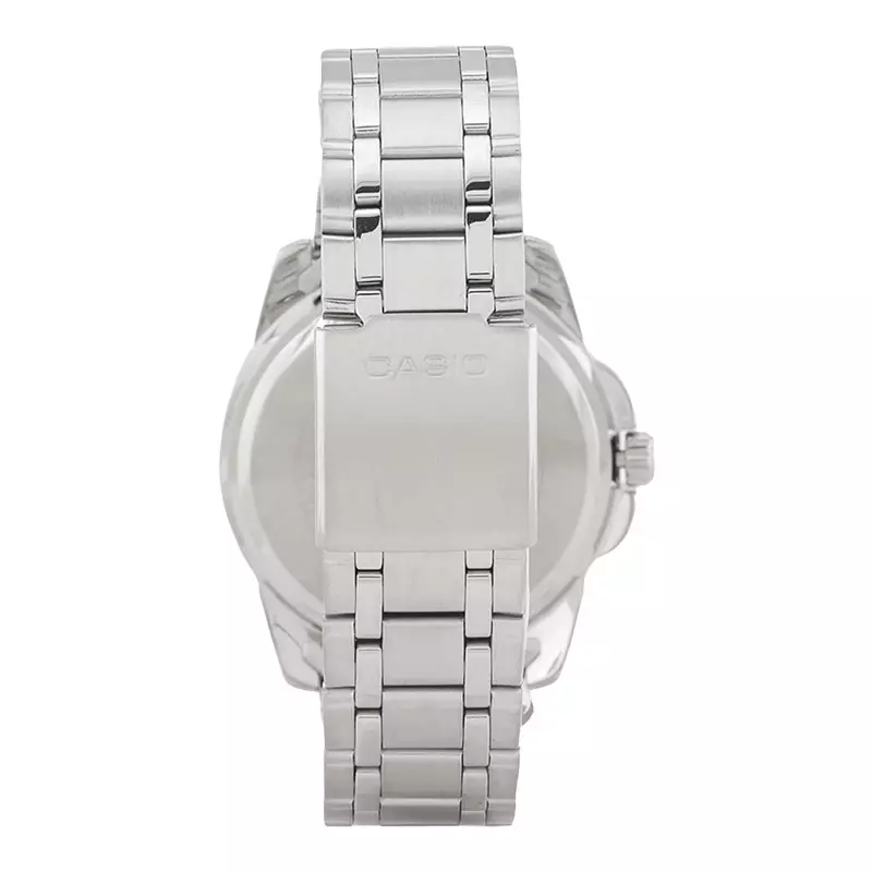 Jam Tangan Pria Casio General MTP-1314D-7AVDF Enticer Men Analog White Dial Stainless Steel Band