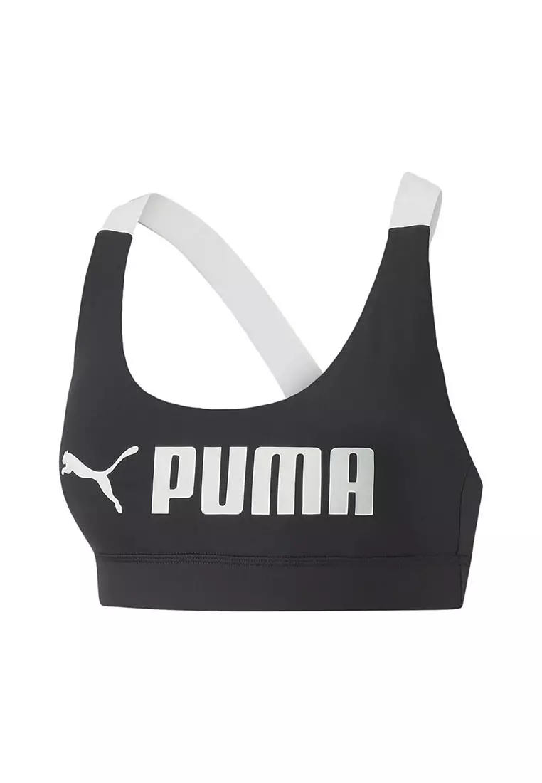 Puma MID IMPACT STRONG SHINE BRA - Medium support sports bra