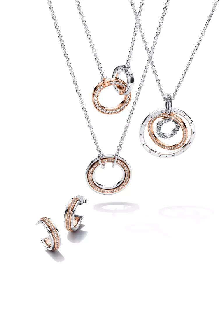 Pandora necklace outlet 2 circles