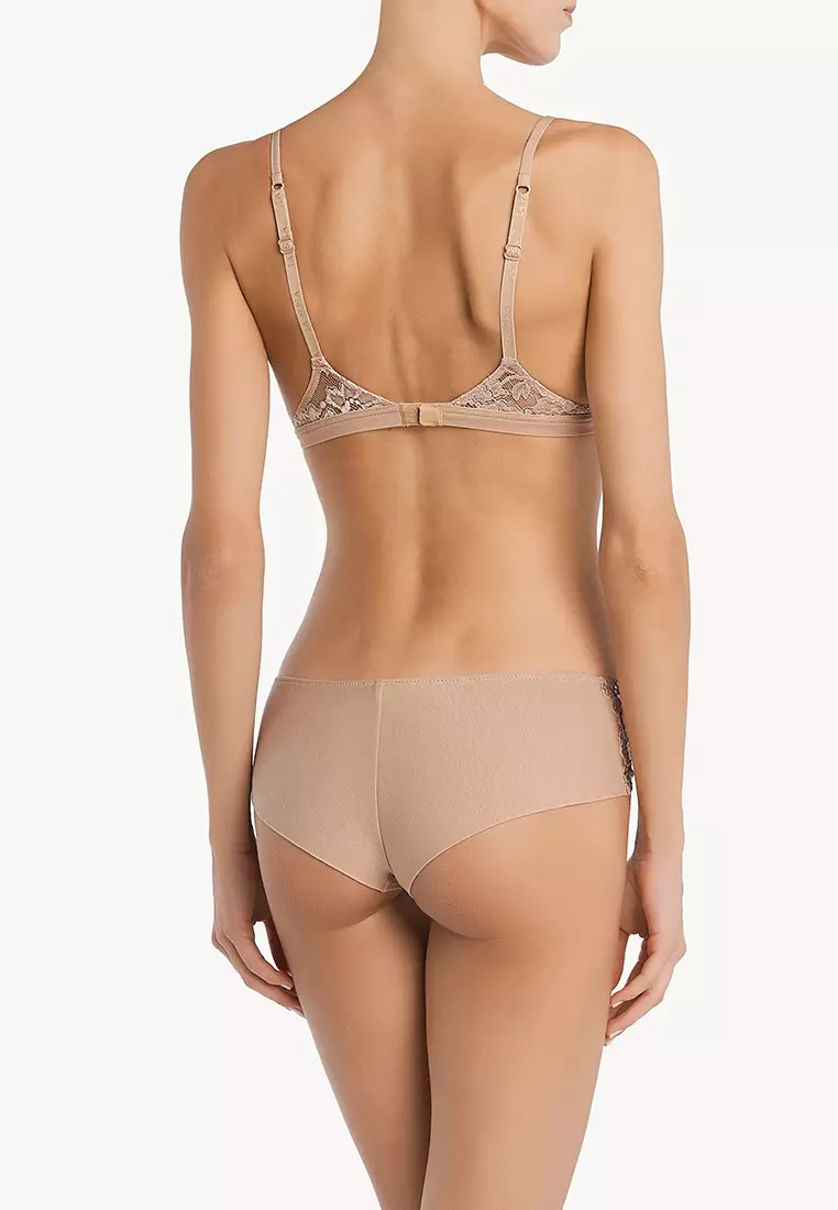 Buy La Perla La Perla lingerie lace triangle bra in Skin color 2024 Online