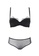 ZITIQUE black Women's Elegant Seamless Demi-cup Lingerie Set (Bra And Underwear) - Black 00CACUS8ACF43EGS_1