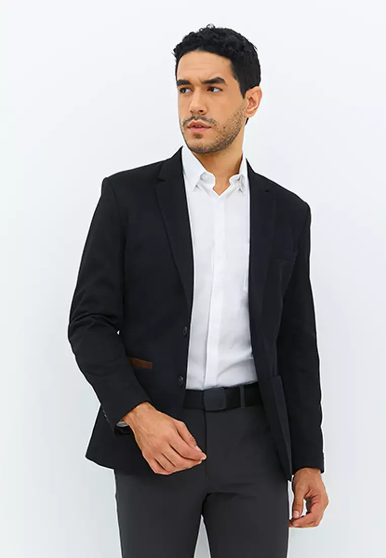 Jobb Julio-T2 Blazer Pria Slim Fit Hitam