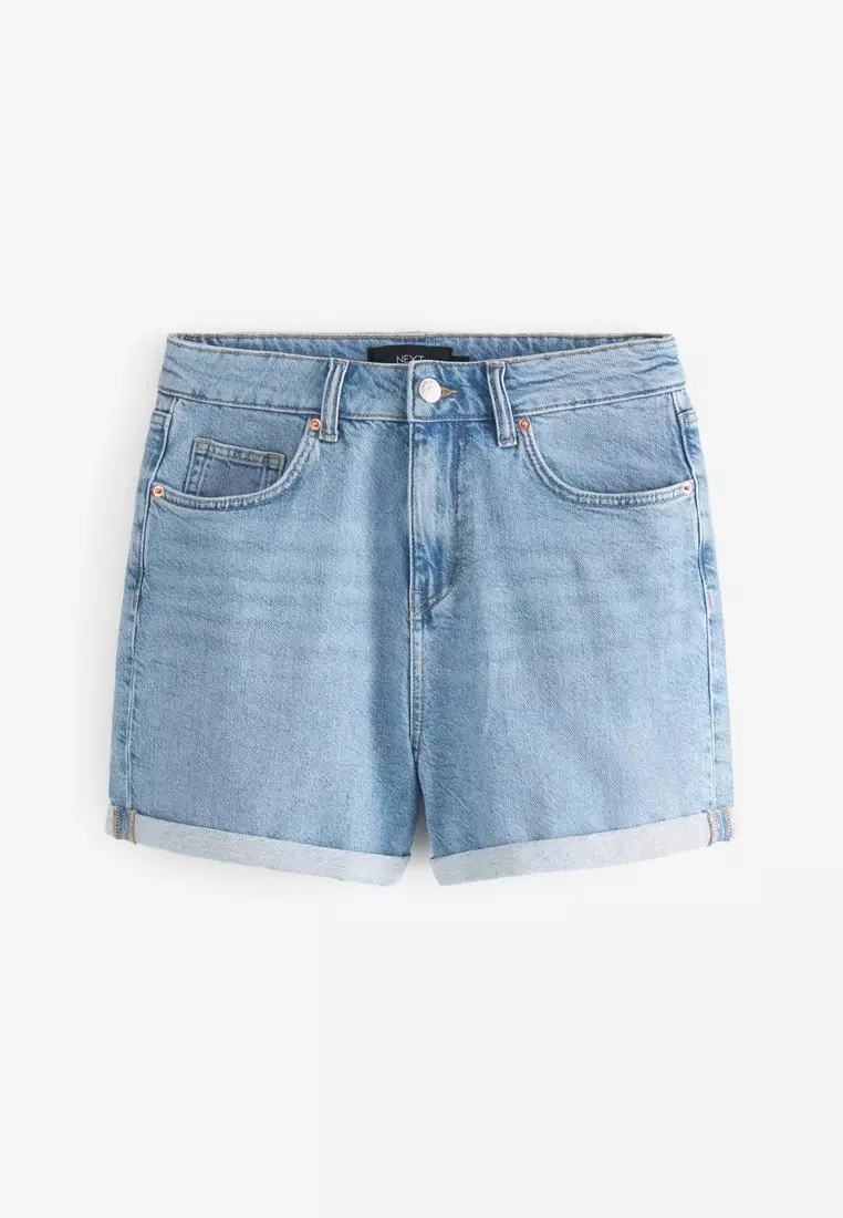 Comfort Stretch Denim Mom Shorts