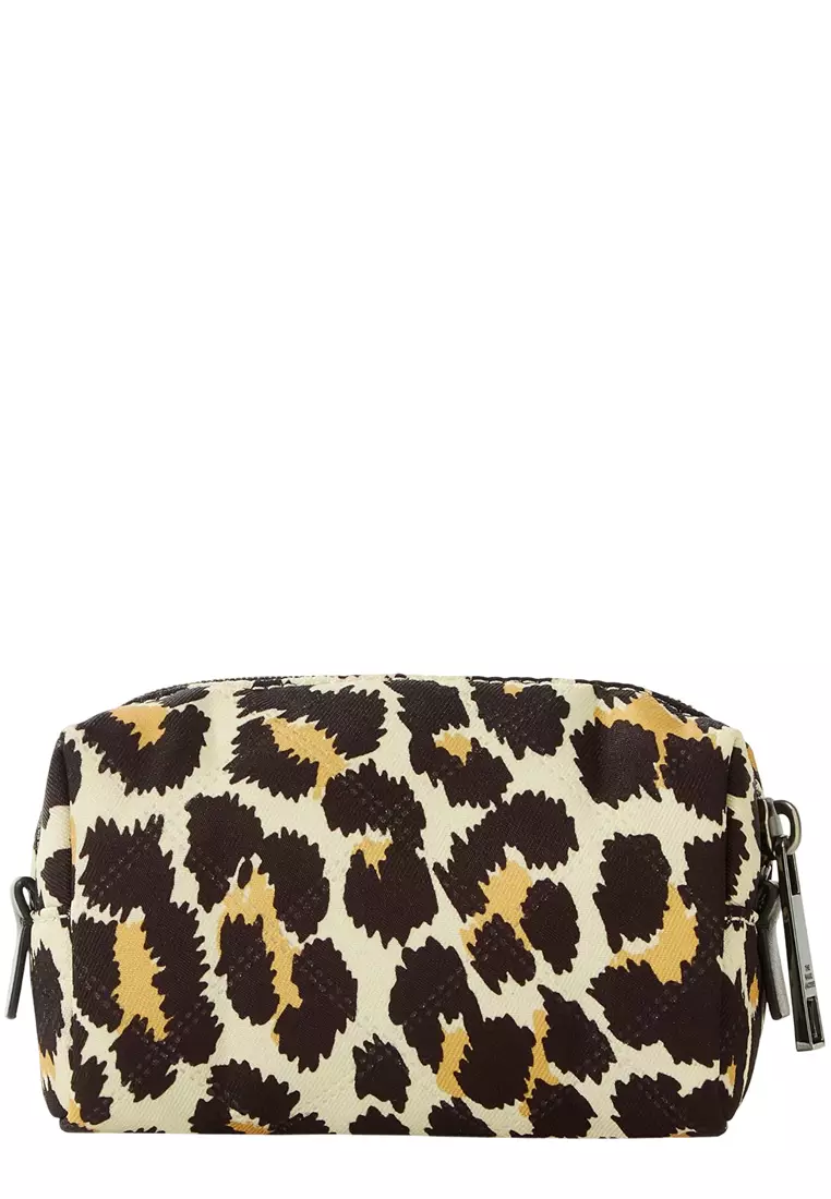 The Beauty Small Pouch with Leopard Print - Natural Multi M0017158