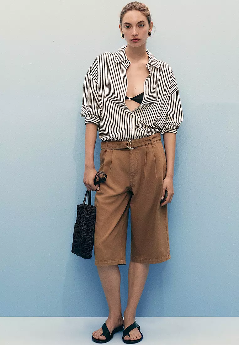 Denim Jorts With Belt