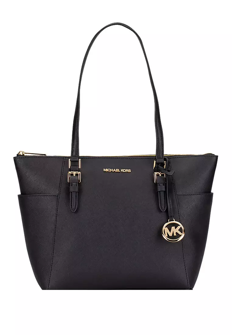 Michael Kors Charlotte Large Top Zip Tote Bag - Black 2026 | Buy