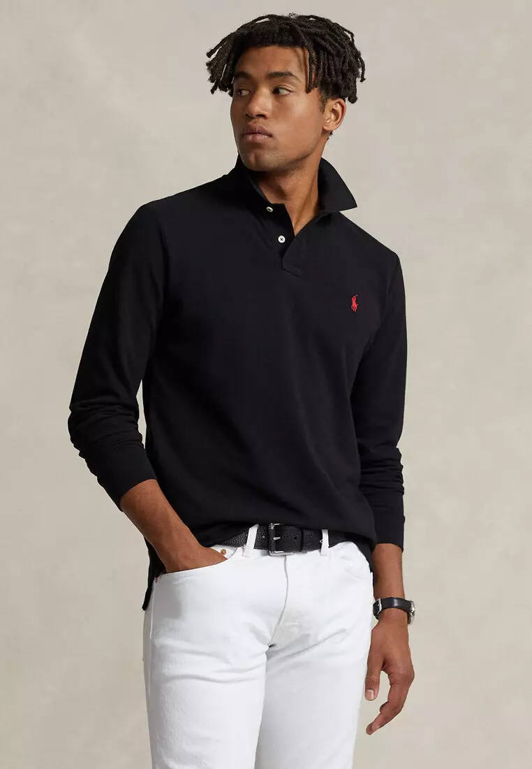 Buy Polo Ralph Lauren Custom Slim Fit Long Sleeve Polo Shirt 2025