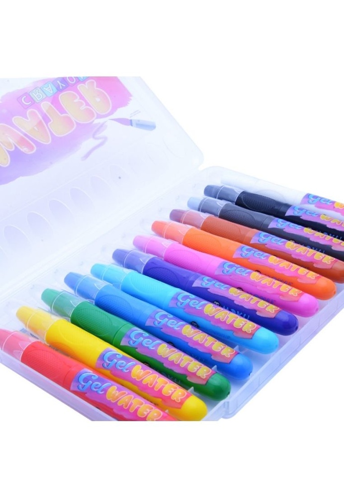 Buy Moku Gel Water Crayons (12 Vibrant Colors) 2022 Online ZALORA