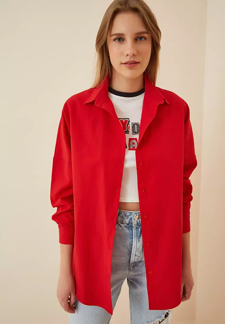 Oversize Long Basic Shirt