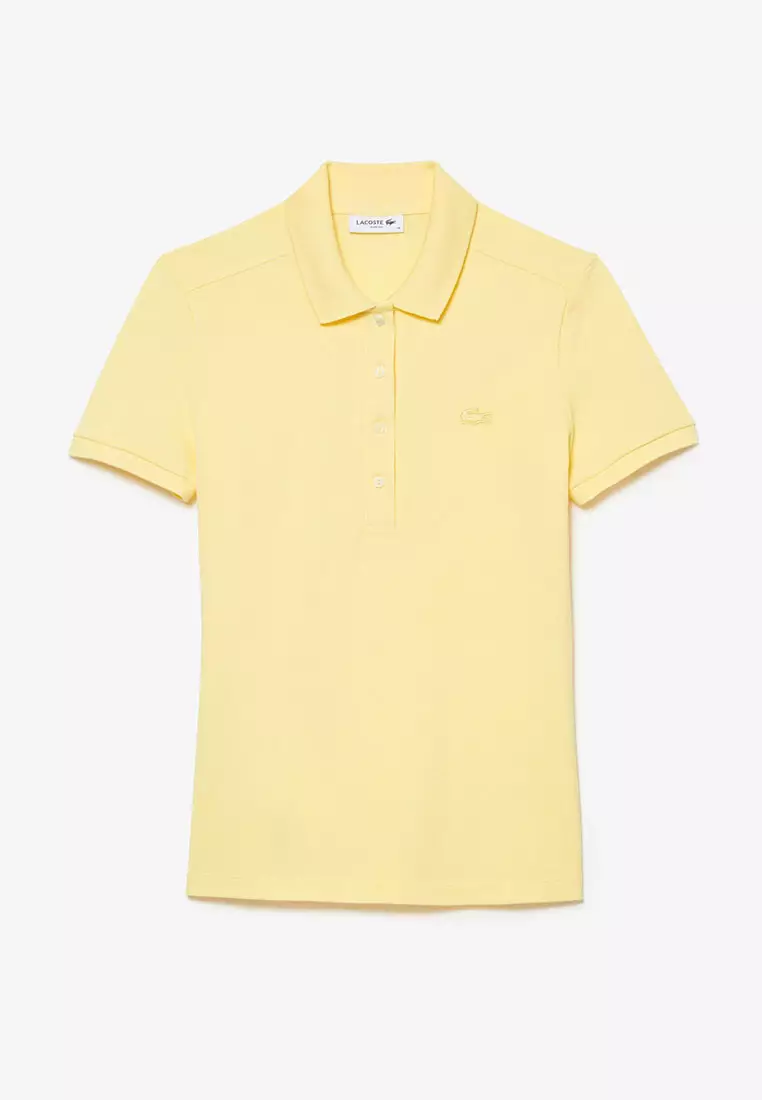 L.12.D Slim Fit Stretch Mini Piqué Polo Shirt