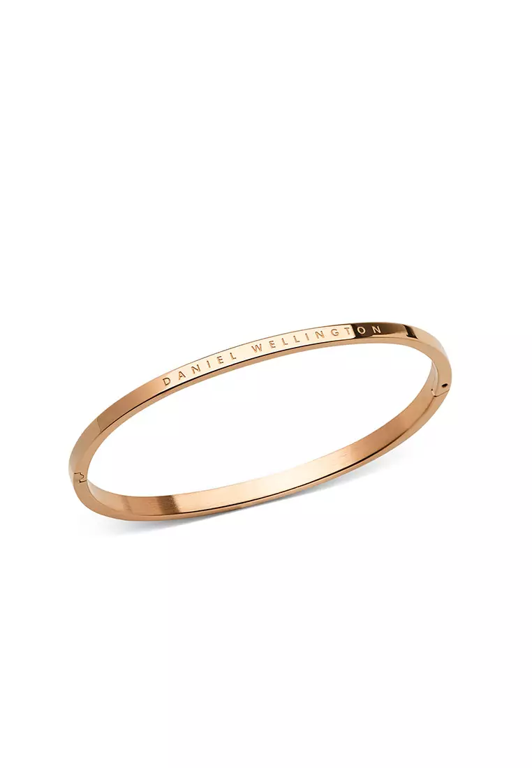 Classic Bangle Rose Gold Unisex Bangle for women and men stainless steel crystal Bracelet DW Official Authentic Original