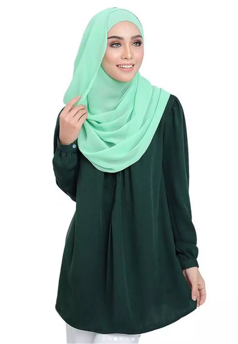 Lydia Blouse in Emerald Green