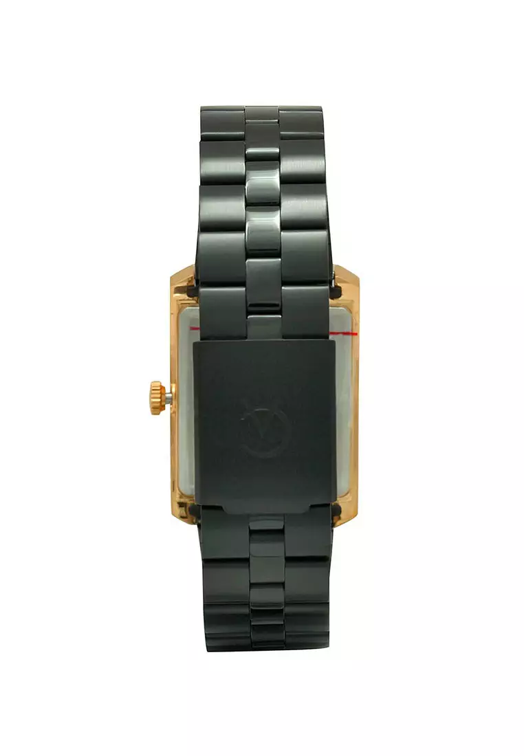 Alexandre Christie Jam Tangan Pria - Black Rosegold - Stainless Steel - 1019 MDBBRBA