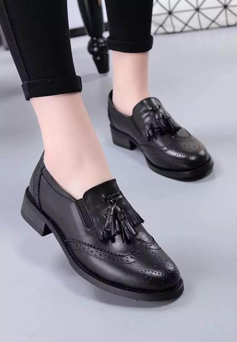 Cow Leather Flexible Loafers BS1887
