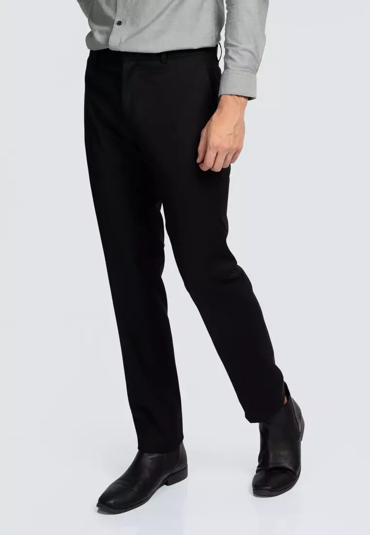 Polo Haus - Men’s Tetoron Rayon Regular Fit Flat Front Slack