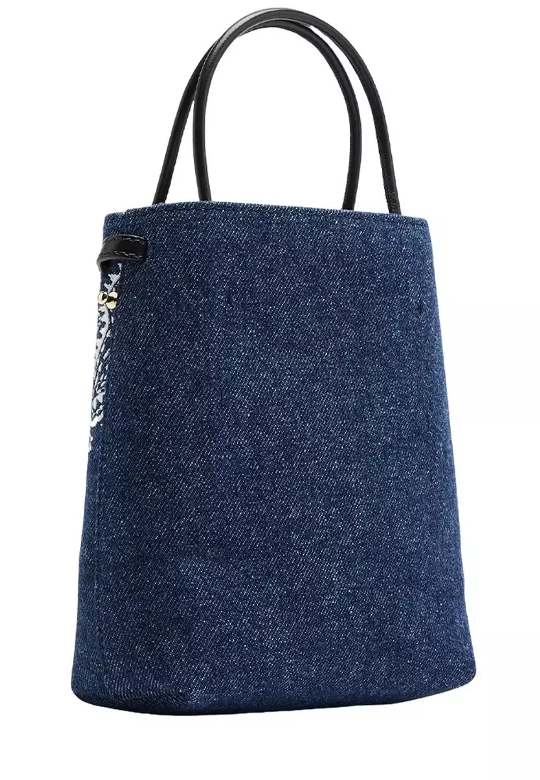 Denim MicSense In Blue Crossbody Bag in Blue