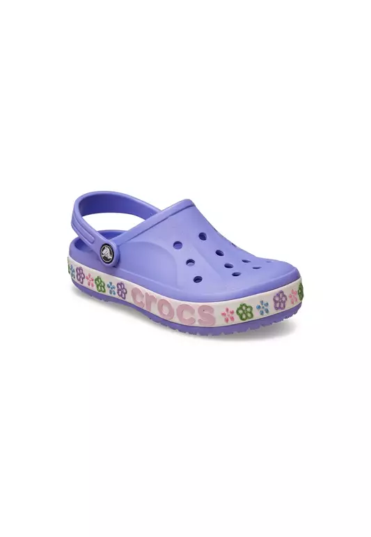 Kids' Bayaband Flower Band Clog  in Digital Violet