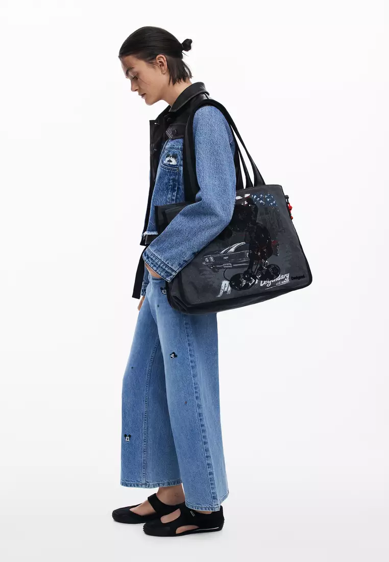Medium Mickey™ denim shopper bag