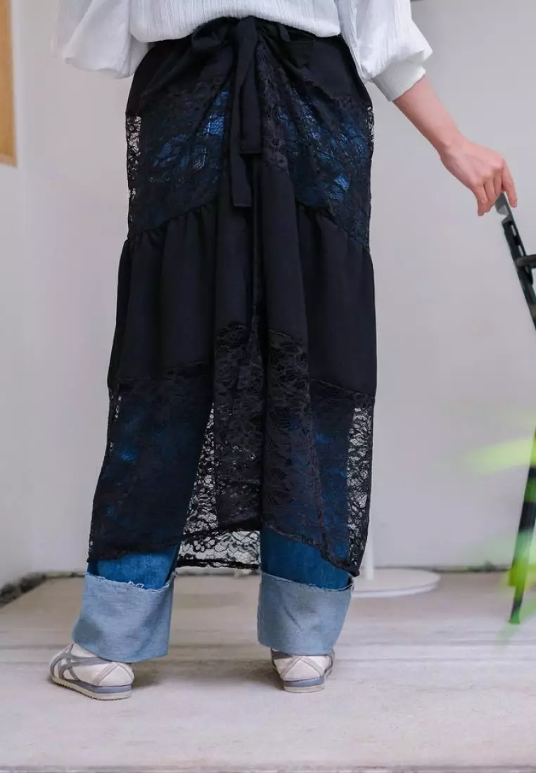 Layer Lace Skirt - Black M19072 R73S1