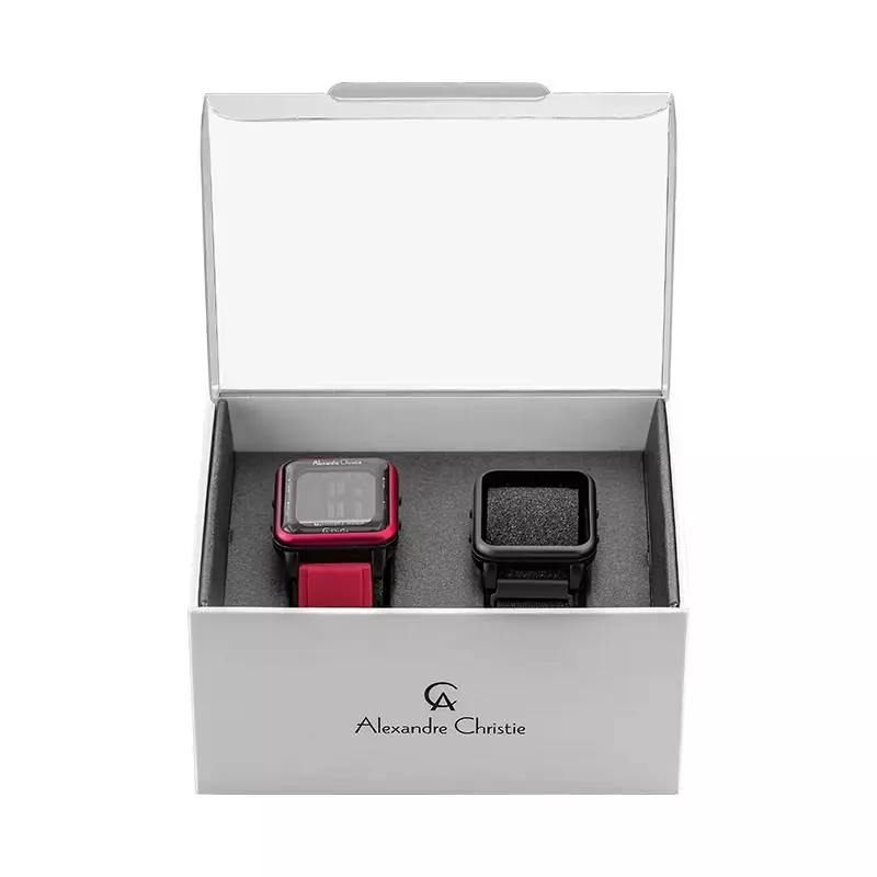 Jam Tangan Alexandre Christie DIGI AC 9344 MH RREBA Rubber Strap