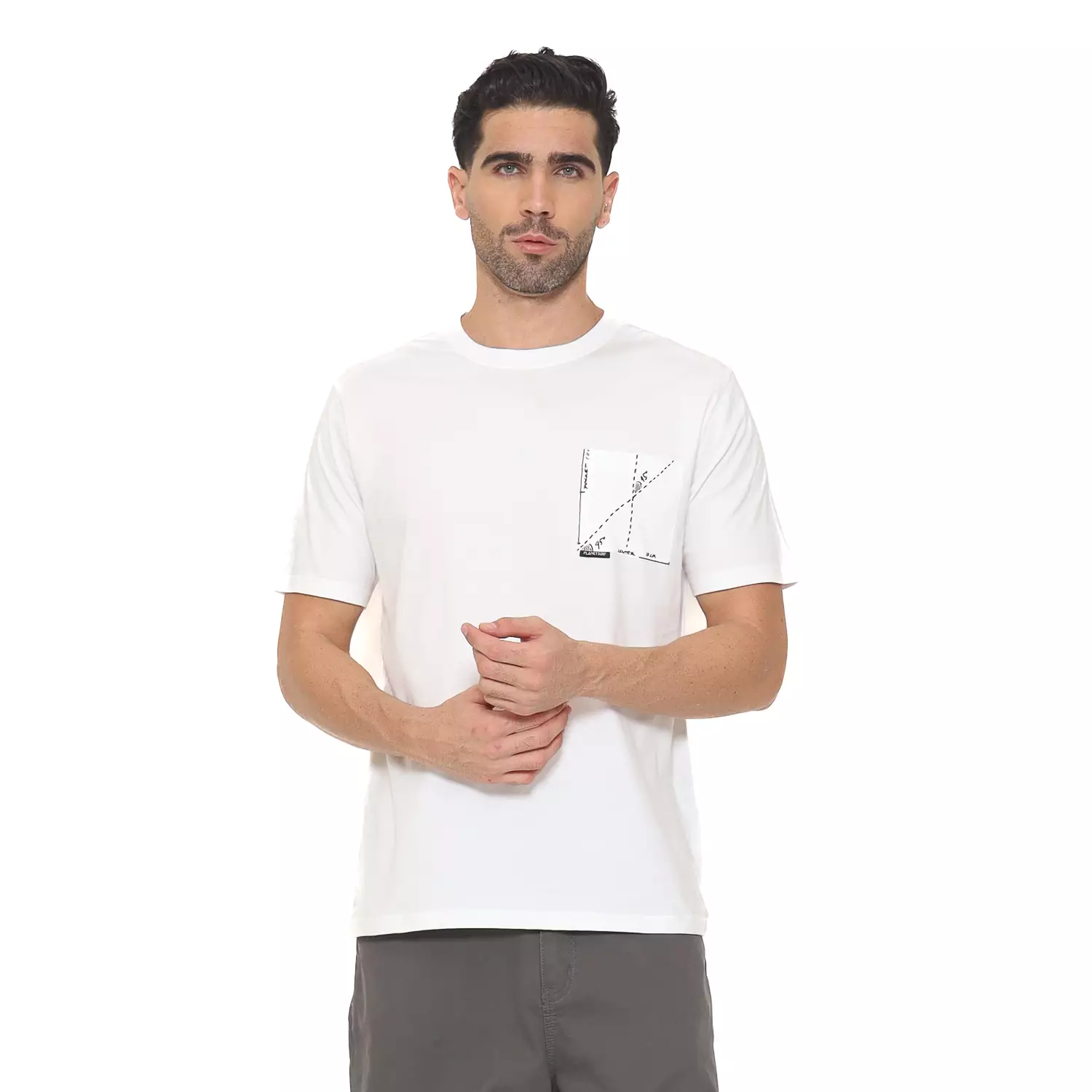 Planet Surf Clothing Kaos lengan pendek Pria Hister Men Tee Planet Surf
