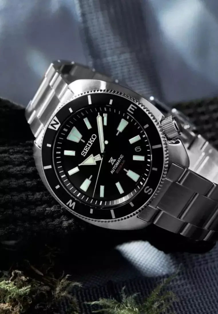 Seiko Prospex ‘Tortoise’ Land Edition Black Dial Stainless Steel Band Automatic Watch SRPH17K1