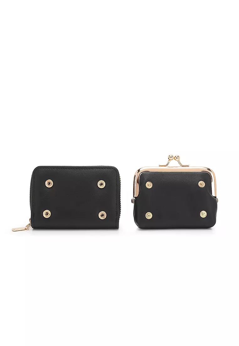 Women's Short Wallet / Purse - Black