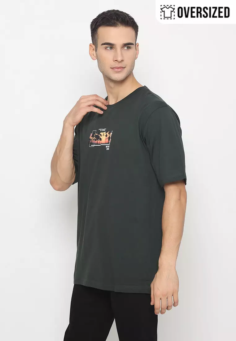 RBJ T-Shirt Cotton Combed Oversized Pria 2079350051