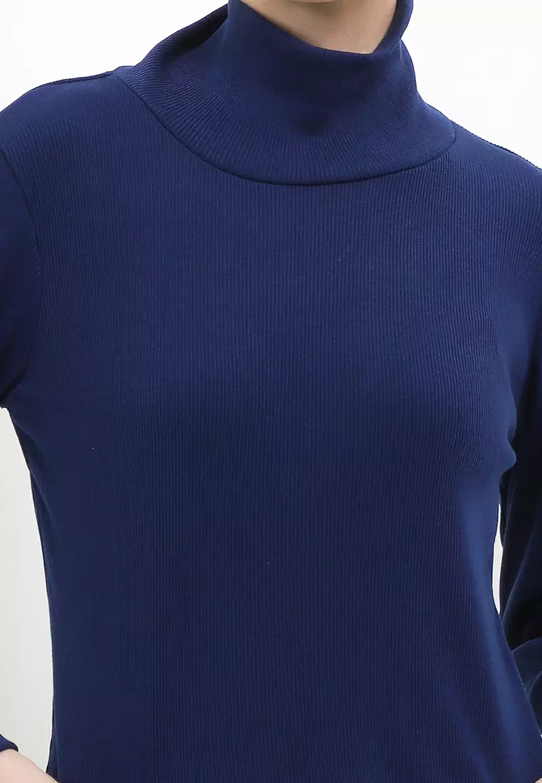 Rib Knit Turtleneck Top