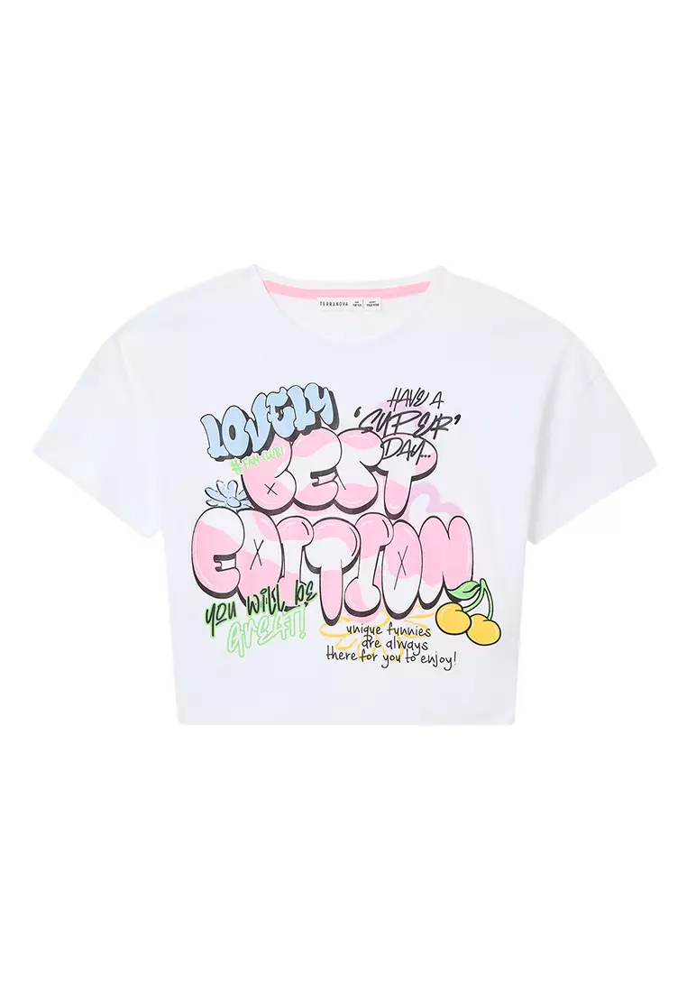 Terranova Kids Girls Short-Sleeved T-Shirt