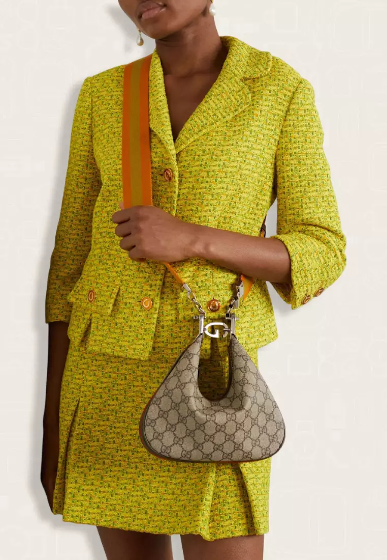 Gucci Attache Small Shoulder Bag Beige