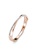 Her Jewellery gold Criss Bangle (Rose Gold) - Made with premium grade crystals from Austria 5B8AFAC4AE5202GS_2