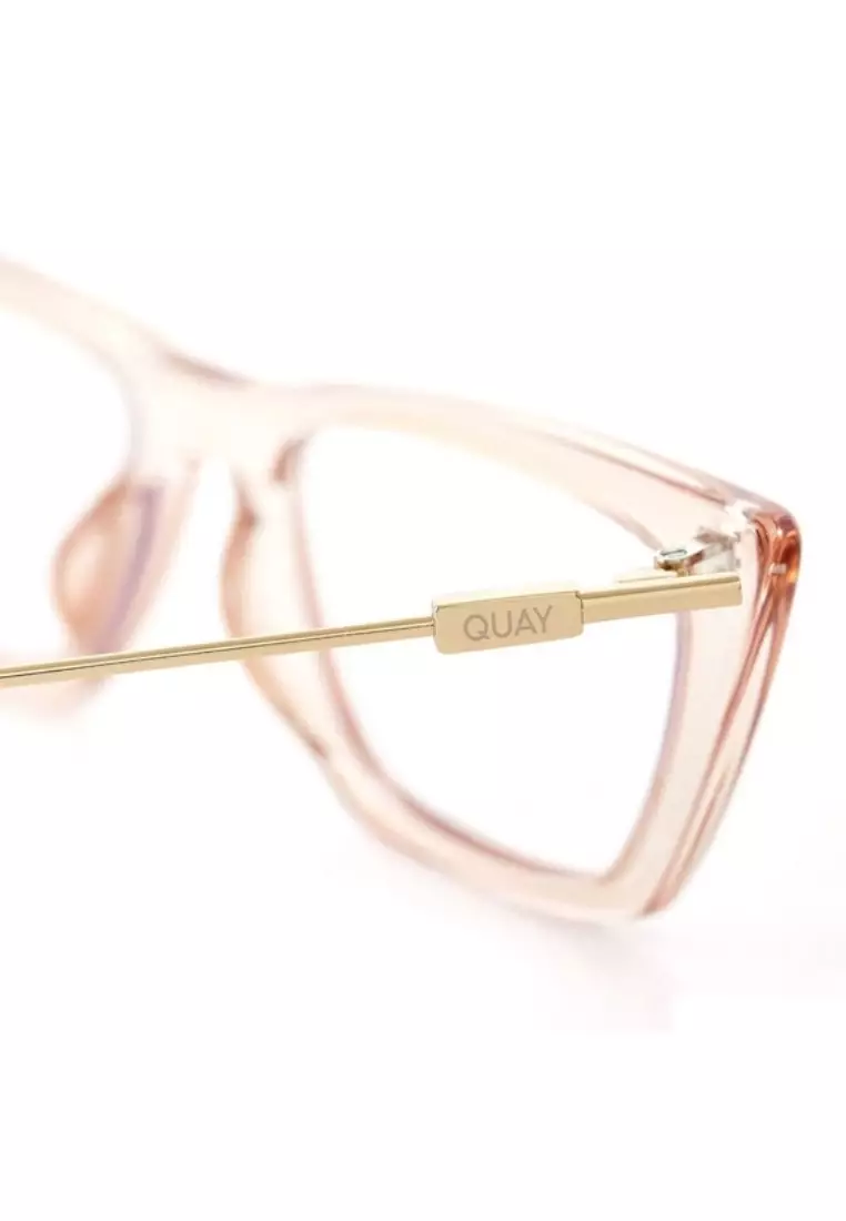 The Kween Blue Light Glasses - Crystal Oat/Clear
