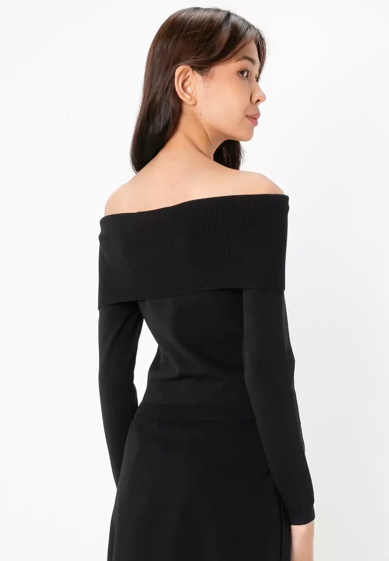 Mercury Off Shoulder Pullover Sweater